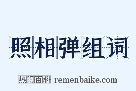 照相弹组词是什么意思的图片
